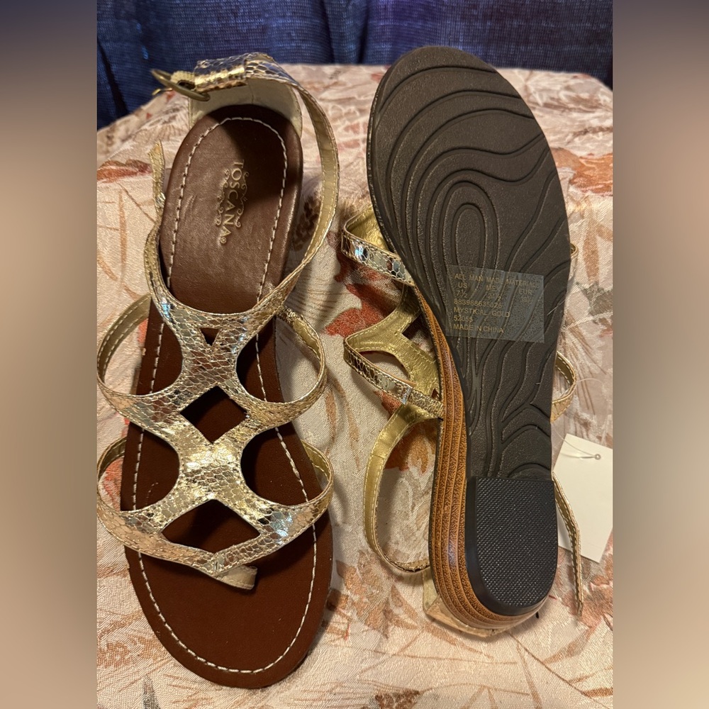 Women's Gold Sandals
